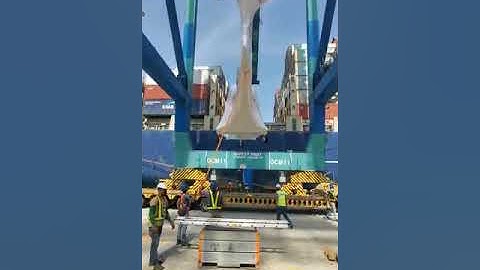 Helicopter loading on container vessel Port Klang #Helicopter #Breakbulk #container #News #SHIP #