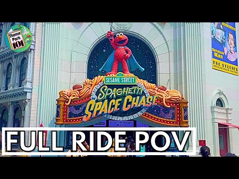 Sesame Street Spaghetti Space Chase - Full Ride POV - Universal Studios Singapore - 2023 - 4K