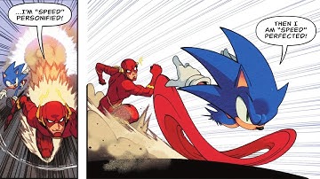 Sonic races the Flash