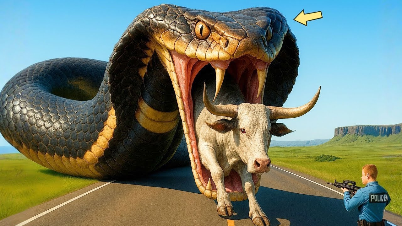  Brave Heroes Rescue Long-Horned Bull from Sudden Cobra Attack!