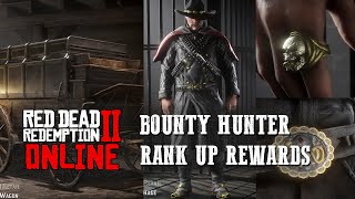 Hey guys death here and today i wanted to share a quick video on what
the bounty hunter rank up rewards are from red dead redemption 2
online frontier dl...