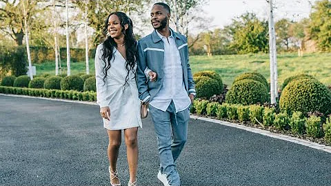 Raheem Sterling his Wife Paige Milian and 3 children
