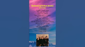 Thumbnail of Green Day - Boulevard Of Broken Dreams (Lyrics) #shorts