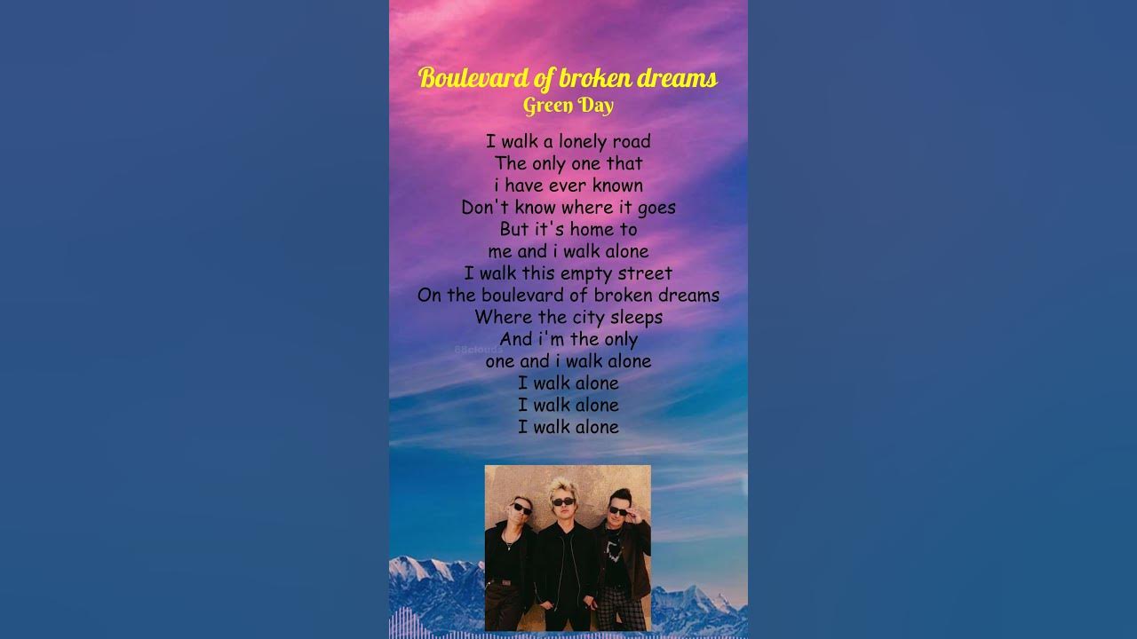Green Day - Boulevard Of Broken Dreams (Lyrics) #shorts