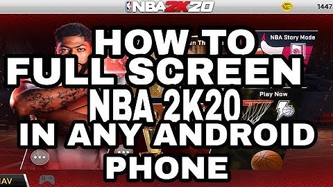 HOW TO FULL SCREEN NBA 2K20