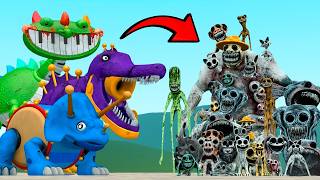 TRICERADRUM PIANOSAURUS POPPY PLAYTIME 5 VS ALL ZOONOMALY MONSTERS In Garry's Mod!