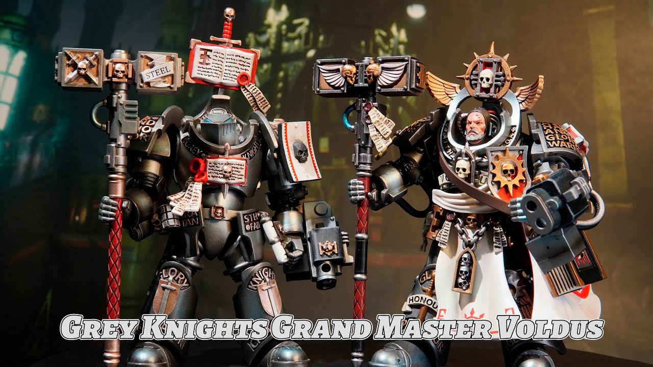 JOYTOY Warhammer 40.000 1/18 Figura De Acción Grey Knights Terminator Retius Akantar Kit De Cifras De Acción Coleccionables De 5 Pulgadas