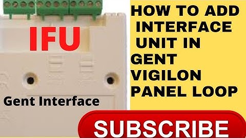 How to add an interface (IFU )unit in gent Vigilon panel #gent #firealar #technology || Vigilonpanel