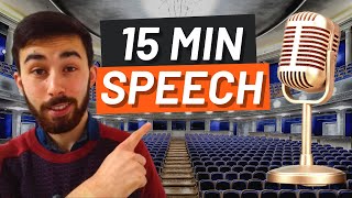 3 Steps to Write and Organise a Persuasive Speech in 15 minutes