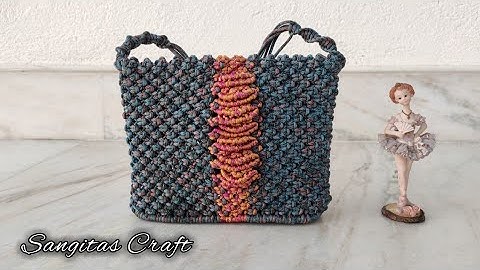 Macrame bag (Part 2) || macrame bag new design || দড়ির ব্যাগ তৈরি
