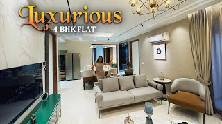 Inside Tour a 2200 Sq Ft Modern 4 BHK Home | Luxury 4 BHK Flats with Luxury Interior Decoration