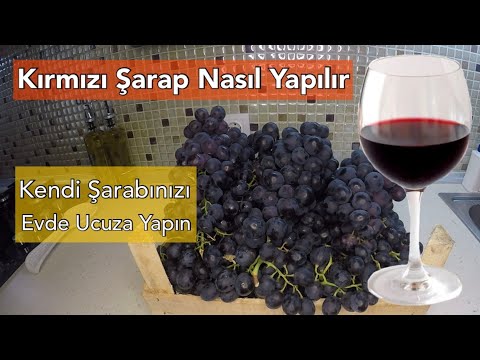 Kırmızı Şarap Nasıl Yapılır?  Evde Şarabınızı Ucuza Yapın