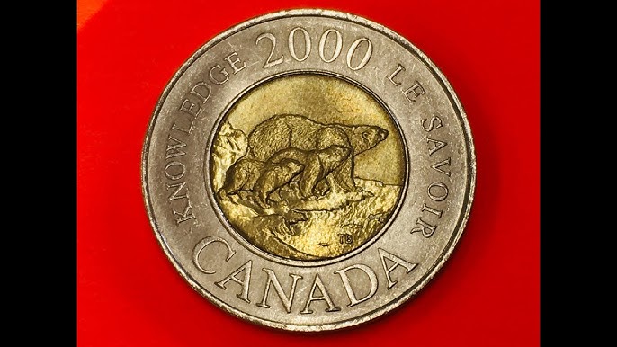 2003 Canada 2 Dollar Coin - Canadian LOONIE - 3 Polar Bears Knowledge - 3  Varieties 