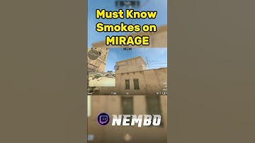 RUSH A with these smokes on MIRAGE #cs2 #mirage #rush #howto #mustknow