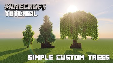 Simple Custom Tree Tutorial || Minecraft