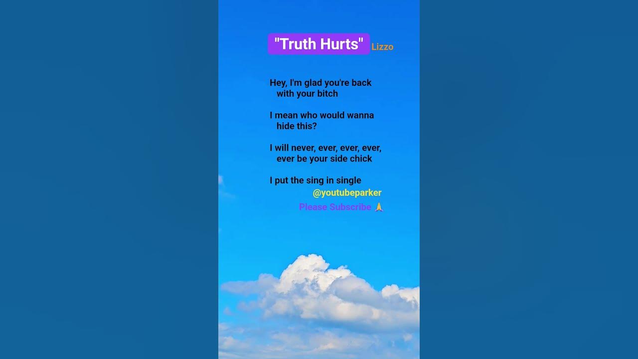 Truth Hurts ~ Lizzo ❤️ #lyrics #song #music #lizzo #audio
