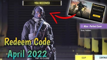Codm Redeem Code 2022 | Today Redeem Code Codm | April 2022 Redeem Code Codm | Codm Codes