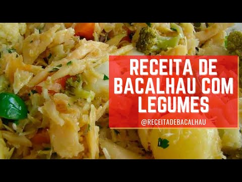 Receita de Bacalhau com Legumes😜Prato Leve e Saudável😍