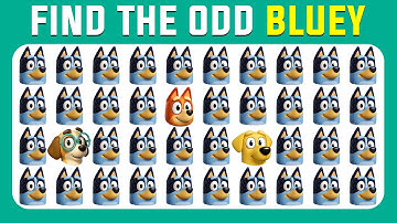 Find the ODD One Out - Bluey Edition| Easy, Medium, Hard