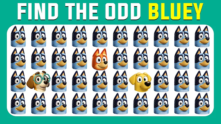 Find the ODD One Out - Bluey Edition| Easy, Medium, Hard