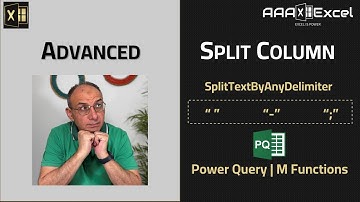 Power Query | Advanced Split Column | Split column by multiple delimiters