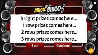 Smile Music Bingo - demo game video screenshot 1
