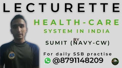 SSB Lecturette Topic | HealthCare System in India |#266 |Daily Lecturette Practice|SSB INTERVIEW