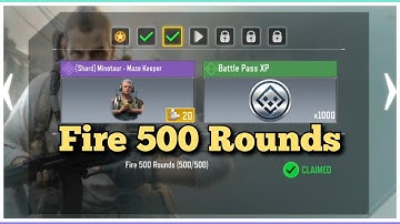Call Of Duty Mobile Fire 500 Rounds Task Complete