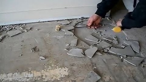 Concrete Floor leveling: How-to Find and Release Empty Spots Repair and Patch MrYoucandoityourself