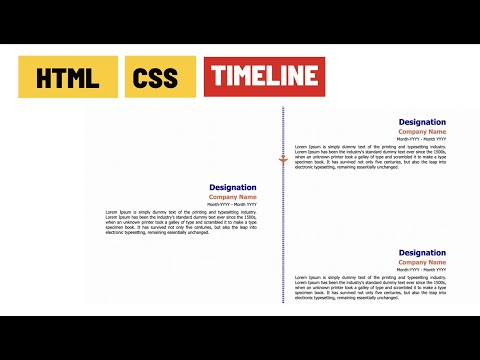 ਐਨੀਮੇਟਡ ਜਵਾਬ HTML CSS ਟਾਈਮਲਾਈਨ ਕਿਵੇਂ ਕਰੀਏ