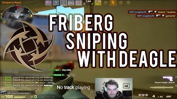CS:GO - Friberg watching mid with AWP... or did he? Sniping with deagle
