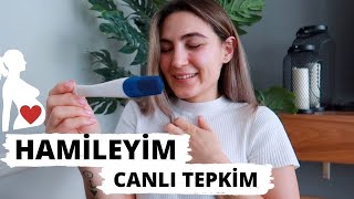 HAMİLEYİM 👶🏼 🖤 CANLI GEBELİK TESTİ YAPTİM! İLK TEPKİM⎢ALMANCILAR Resimi