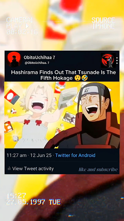 Hashirama Finds Out That Tsunade Is The Fifth Hokage😧🤣#shorts #shortsfeed #viralshorts #viral