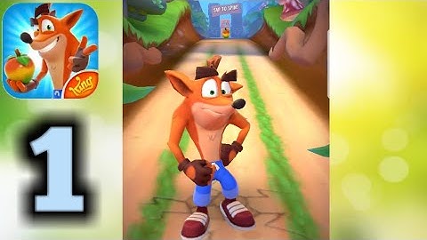 Crash Bandicoot On the Run - Gameplay Walkthrough Part 1 - Tutorial (iOS,Android)
