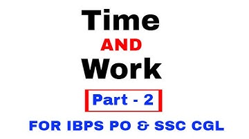 Time And Work Problems Shortcuts and Tricks [In Hindi] Part - 2