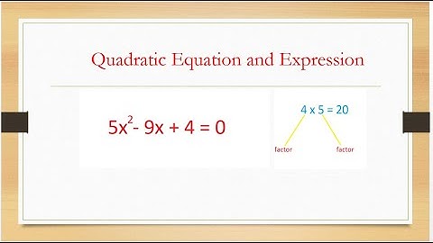 June 2022 CXC Maths - Paper 2 Question 2a (i and ii)Quadratic  equation and expression|