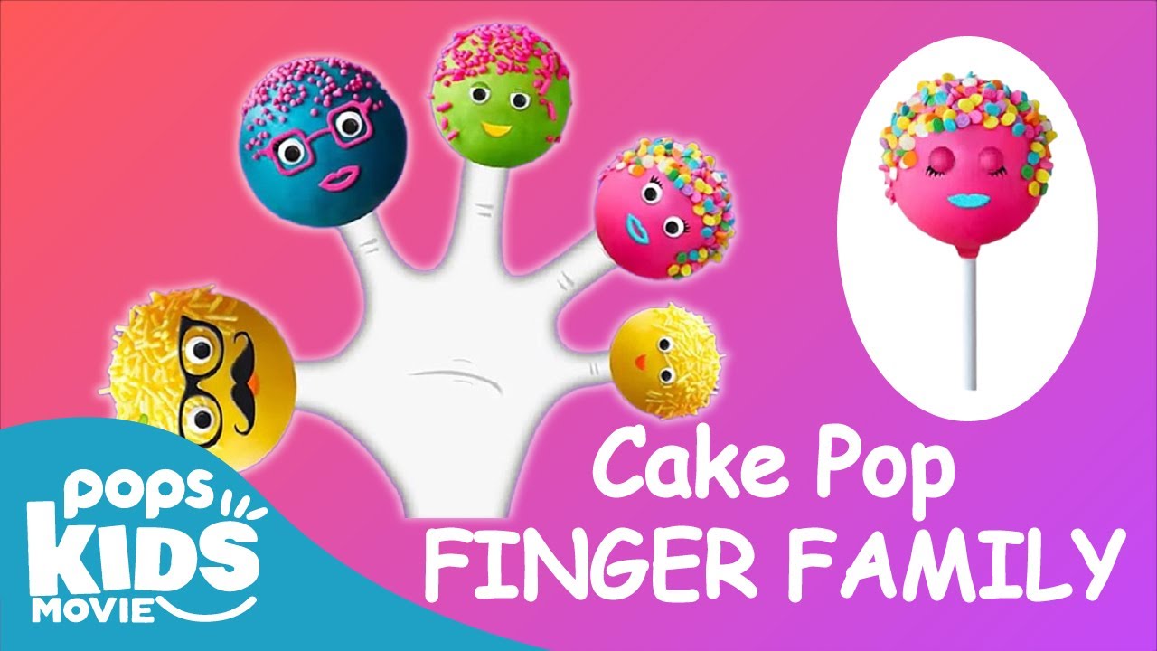 167 The Finger Family Cake Pop Family Nursery Rhyme Cake Pop Finger Family Songs For Kids YouTube