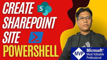 How to Create SharePoint Online Site using PowerShell #sharepointonline #powershell