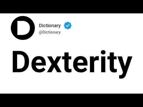 Video: Hvad betyder behændighed ordbog?