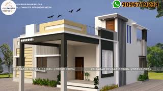 3Bhk House Front Elevation Design 36X35 || 36X35 House Front Elevation | 36X35 Home Design