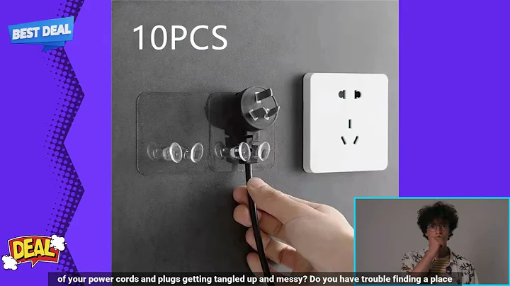 1005003456094002 10PCS Hook Socket Holder Power Plug Hanger Gadgets Storage Kitchen Acc