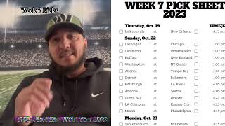 NFL Pick’Em With Tee|| Week 7 2023 Picks And Predictions||