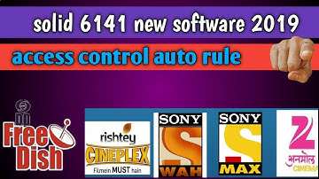 Solid 6141 setobox new software 2019 access control Sony package running #sdsteach