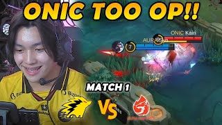 GILA INI ONIC MPL UDAH BERASA KAYA RANKED COY!! AURA DIAYAM2IN!! - AURA VS ONIC Match 1