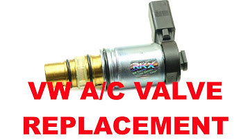 VW AC compressor solenoid valve diagnosis and replacement Sanden PXE16 and PXE14