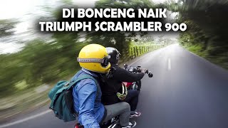 OH GINI RASA NYA DI BONCENG NAIK MOGE SAMPE MIRING MIRING DI JALAN !!!