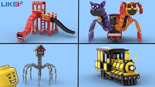 All Lego Cursed Thomas exe Catnap Dogday, Yellow Train in Choo Choo Charles, Extra Slide, House Head