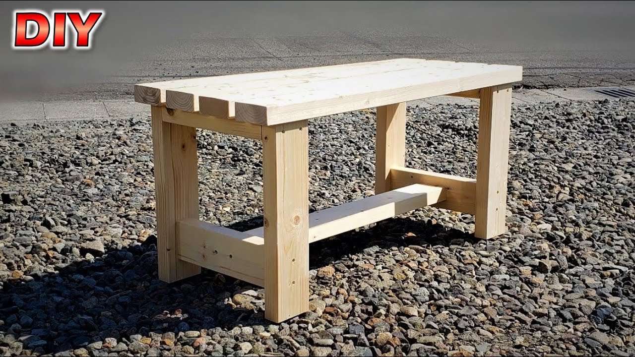 Diy 低予算 短時間で誰でも作れる木製ベンチを紹介します おとな２人掛け Youtube