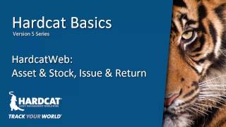 Hardcat Basics - HardcatWeb Issue and Return  - Assets and Stock