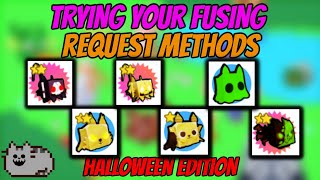 Different request fusing methods in Pet Simulator X *HALLOWEEN UPDATE*